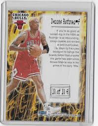 Maybe you would like to learn more about one of these? Lot 1998 99 Fleer Tradition Electrifying 10 Dennis Rodman Rare Insert Card