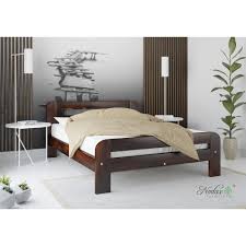 Walnut New Wooden King Size Bed Frame