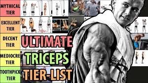 ultimate triceps exercises tier list