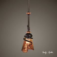 Uttermost Lamps And Lighting Vitalia Oil Rubbed Bronze Mini Pendant 21905 Penny Mustard