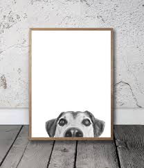 Dog Print Dog Wall Art Animal Poster