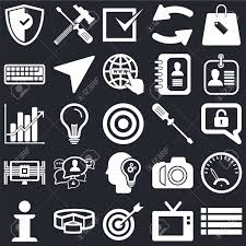 Set Of 25 Icons Such As List Television Target Pie Chart