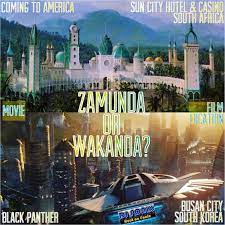 Never mind that the costumes he and his cohorts wear borrow from all over the continent, from west to east to south africa. Did You Neither One Of These Places Are Real Hollywood Has Created Over 111 Fake African Countries Zamunda From Sun City Hotel City Hotel Filming Locations