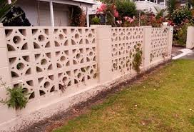 A Fancy Breeze Block Fence Nicely Done