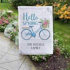Personalized Spring Garden Flag