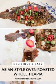 asian style oven roasted whole tilapia