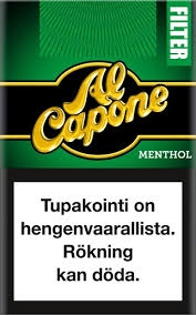 One of america's most notorious gangsters, al capone was known as much for his sense of style as he was for his psychopathic tendencies. Al Capone 10 Kpl Menthol Filter Pienoissikari Wihurin Metro Tukku