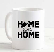 coffee mug home sweet home west
