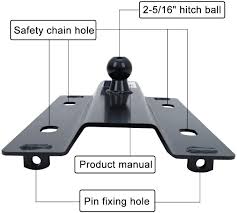 A fifth wheel is comparatively expensive then the gooseneck hitch if you want to buy the affordable trailer hitch. Buy Enixwill Universal Gooseneck Ball Plate Fit For All Standard 5th Wheel Rails Gooseneck Adapter Hitch Online In Indonesia B08s333fq2