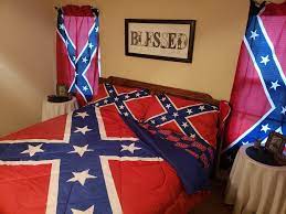 confederate flag large curtains rebel