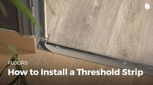 how to install a door threshold