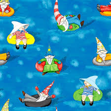 Gnomies Fabric Gnomes In Waterpark 1446