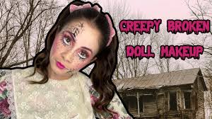 creepy broken doll halloween makeup