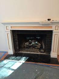 Inside Painting Of Gas Fireplace