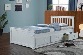 white maximus storage bed frame