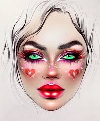 Makeup Face Chart By Milk1422 In 2019 Makeup Face