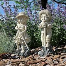 Young Gardeners Statues Sculptures