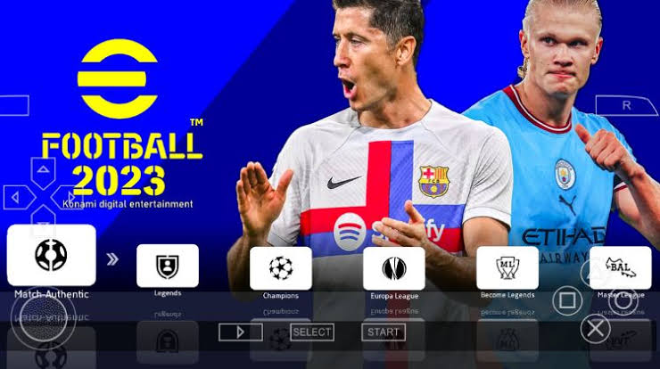 Latest Player Transfers Efootball English Version PES 2023 Offline PPSSPP Android Game ISO Obb Files PS5 Camera