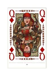 Check spelling or type a new query. Pegleg Pete S Queen Of Diamonds Playing Cards Design Card Illustration Printable Playing Cards