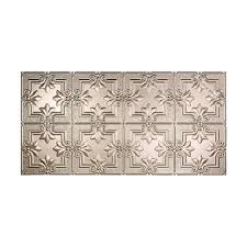 Take advantage of unbeatable inventory and prices from quebec's expert in construction & renovation. Fasade Regalia 2 Ft X 4 Ft Glue Up Vinyl Ceiling Tile In Brushed Nickel 40 Sq Ft Pg7729 The Home Depot