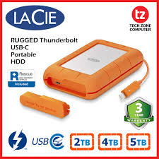 lacie rugged thunderbolt usb c usb 3