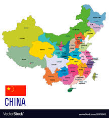 china political map royalty free vector