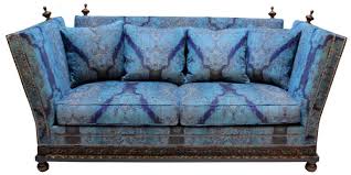 Santa Fe Long Sofa In Cobalt Blue