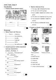 Steps plus 1 unit 3 test A worksheet