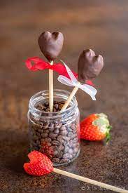 chocolate covered strawberry hearts