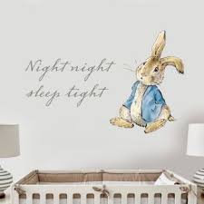 peter rabbit nursery room wall sticker