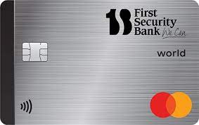 credit cards first security bank