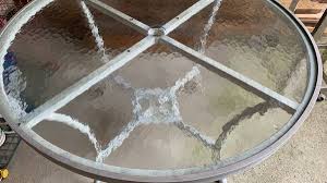 Round Glass Table 42 For Patio Or