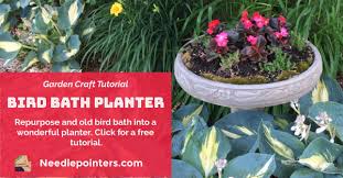 Learn How To Make A Birdbath Planter