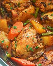 Curry Chicken Thighs In Slow Cooker gambar png