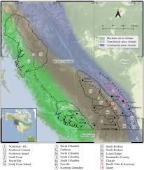 snow climate zones of western canada