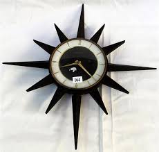 1960s Junghans Sunburst Wall Clock