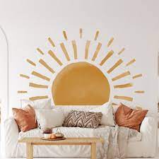 Boho Style Sun Wall Decal Boho Style