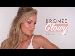 simple bronze glowy makeup tutorial