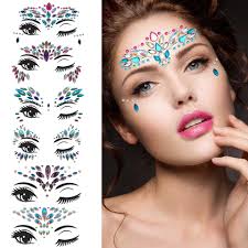party makeup stickers face jewels