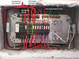 The main supply cable comes into the board and is then d. Install Timer In Db Board With Inline Breaker Doityourself Com Community Forums