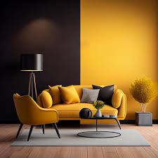Modern Interior Design Yellow Armchair