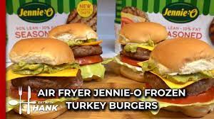 air fryer jennie o frozen turkey burger