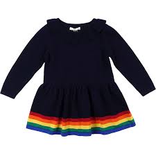 Children Clothing Kids Girls Coat Rainbow Knitted Sweater Brand Boys Rainbow Sweaters Boys Girls Clothes