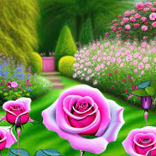 Garden Rose Hd 8k Graphic