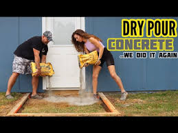 How To Dry Pour Concrete Slab And