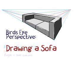 how to draw a sofa step by step two