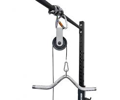About a year back i published a positive review for the spud inc econo lat & tricep pulley.i praised it for its ease of use, versatility, and low price. Pulley System Cable And Pulley Bar Attachment Sold Separately Diy Home Gym At Home Gym No Equipment Workout