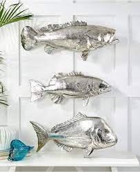 Two S Company Silver Fish Wall Decor