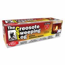Creosote Sweeping Fireplace Log True