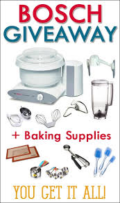 bosch mixer baking supplies giveaway